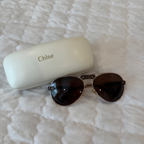 Chloé Aviator LOOK A LIKE Tinted Sunglasses - Picture 2 of 3